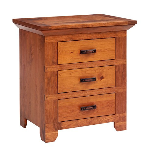 Redmond Wellington 28" Nightstand, 3-Drawer