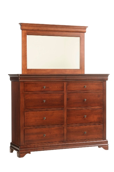 Versailles 62" High Dresser with High Dresser Mirror