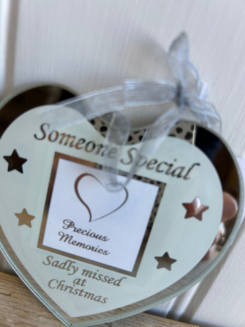Memorial Mirror Tree Hanger -Sold in 12's - 20p each