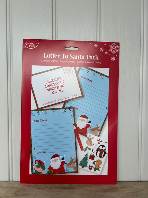Letter To Santa Pack Sold in 12's - 25p each