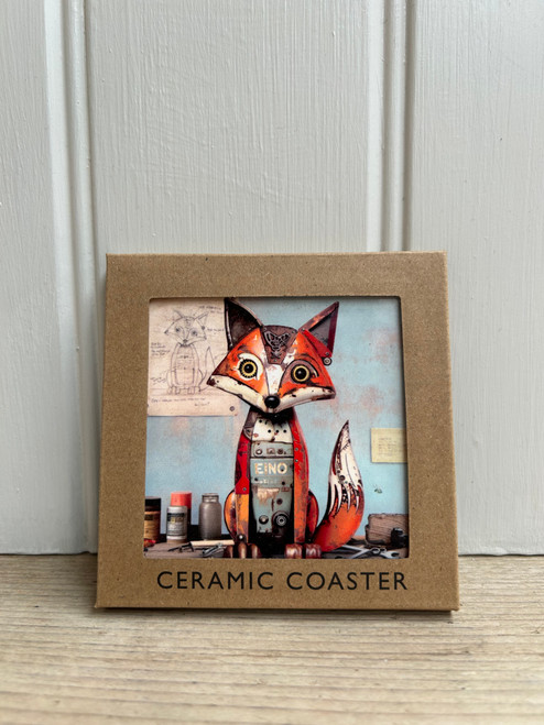 Fox Resin Coaster - Sold in 12's - 50p each