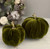 (x48)(£2.15ea) Small Fabric Pumpkin Decoration 11cm Green