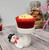 (x36)(£1.75ea) Ceramic Snowman Candle Holder / Cupcake Holder - Painted