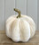 (x36)(£2.95ea) Large Fabric Pumpkin Decoration 17cm White