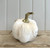 (x48)(£2.15ea) Small Fabric Pumpkin Decoration 11cm White