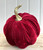 (x36)(£2.95ea) Large Fabric Pumpkin Decoration 17cm Ruby