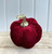 (x48)(£2.15ea) Small  Fabric Pumpkin Decoration 11cm Ruby