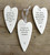 (x72)(£1.50ea)3asst Ceramic Heart Plaques  - Friends 11cm