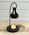 (x24)(£2.50ea) DUE JULY Tear Drop Style Wax Melter / Oil Burner - Black