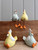 (x32)(£1.3ea) 2asst Porcelain Sitting Chicken Ornaments 8.5cm