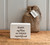 (x60)(£0.85ea) Wooden Gratitude Block with Hessian Gift Pouch 7x5cm - Mum