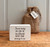 (x60)(£0.85ea) Wooden Gratitude Block with Hessian Gift Pouch 7x5cm - Dad