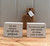 (x60)(£0.85ea) 2asst Wooden Gratitude Block with Hessian Gift Pouch 7x5cm - Friends