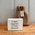 (x60)(£0.85ea) Wooden Gratitude Block with Hessian Gift Pouch 7x5cm - Teacher