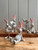 (x36)(£1.66ea) Dangly Legged Resin Rabbit Figurine 18cm - Grey