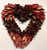 (x12)(£7.65ea) DUE AUGUST - Royal Feathers Heart Wreath 35cm