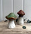 (x72)(£1.18ea) DUE JULY - 2asst Variable Glaze Ceramic Mushrooms / Toadstools - Small