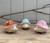 (x48)(£1.75ea) DUE JULY - 4asst Small Ceramic Hedgehogs with Mushroom Backs 8cm