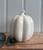 (x18)(£3.95ea) DUE JULY - Pumpkin with Lid Wax Melter / Oil Burner 12cm - Cream