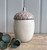 (x24)(£3.55ea) DUE JULY - Ceramic Acorn Wax Burner with Lid 13cm - Cream/Taupe