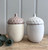 (x24)(£3.55ea) DUE JULY - Ceramic Acorn Wax Burner with Lid 13cm - Cream/Taupe
