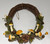 (x12)(£7.15ea) DUE AUGUST - DUE JULY Autumnal Half Wreath 36cm - Mushrooms