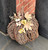 (x8)(£7.55ea) DUE AUGUST - Large Rattan Pumpkin with Berries & Leaves Decoration