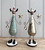 (x72)(£2.65ea) DUE  SEPTEMBER - 2asst Detailed Metal Reindeer Figurines 19cm