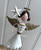 (x24)(£3.75ea) DUE  SEPTEMBER - 2asst Large Detailed Metal Angel Figurines with Star Skirt 30cm