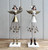 (x24)(£3.75ea) DUE  SEPTEMBER - 2asst Large Detailed Metal Angel Figurines with Star Skirt 30cm