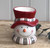 (x24)(£3.35ea) DUE AUGUST - Festive Friends Ceramic Wax Burner 13cm - Jolly Snowman