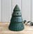 (x18)(£3.75ea) DUE AUGUST - Ceramic Tree Wax Burner with Reactive Glaze 15cm - Green