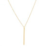 Soul Alignment Necklace for Men & Women, Minimalist Vertical Bar Pendant Necklace, Gold Fashion Jewelry