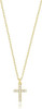 Cross Necklace for Women,18K Gold/Silver Plated Tiny Cubic Zirconia Cross Pendant Necklace for Women Simple Layered Cross Necklaces for Women