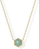 14K Gold Plated Gemstone Pendant Necklace | Dainty Chain Necklaces for Women | Amethyst, Onyx, Green Fluorite, Labradorite, Pearl, Rose Quartz, Agate, Sodalite, Turquoise Gemstone Pendants