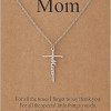 Faith Cross Pendant Necklace for Women Religious Christian Jewelry Mother's Day Gifts for Women