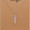 Faith Cross Pendant Necklace for Women Religious Christian Jewelry Mother's Day Gifts for Women