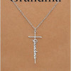 Faith Cross Pendant Necklace for Women Religious Christian Jewelry Mother's Day Gifts for Women