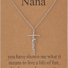 Faith Cross Pendant Necklace for Women Religious Christian Jewelry Mother's Day Gifts for Women