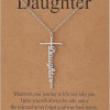 Faith Cross Pendant Necklace for Women Religious Christian Jewelry Mother's Day Gifts for Women