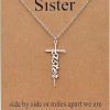 Faith Cross Pendant Necklace for Women Religious Christian Jewelry Mother's Day Gifts for Women