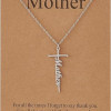 Faith Cross Pendant Necklace for Women Religious Christian Jewelry Mother's Day Gifts for Women