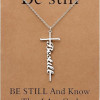 Faith Cross Pendant Necklace for Women Religious Christian Jewelry Mother's Day Gifts for Women