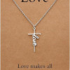 Faith Cross Pendant Necklace for Women Religious Christian Jewelry Mother's Day Gifts for Women