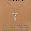Faith Cross Pendant Necklace for Women Religious Christian Jewelry Mother's Day Gifts for Women