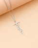 Faith Cross Pendant Necklace for Women Religious Christian Jewelry Mother's Day Gifts for Women