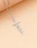 Faith Cross Pendant Necklace for Women Religious Christian Jewelry Mother's Day Gifts for Women