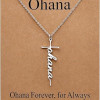 Faith Cross Pendant Necklace for Women Religious Christian Jewelry Mother's Day Gifts for Women