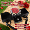 Preserved Real Rose Gift Box with Heart Necklace, Romantic Gifts for Wife, Mom, Girlfriend, Women, I Love You Eternal Flowers Rose Gift Set for Mother's Day, Anniversary