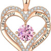 18K Rose Gold Necklaces for Women Birthday Gifts for Women Jewelry for Women Birthday Gifts for Wife Girlfriend Daughter Wife Birthday Gifts for Anniversary Mothers Day Christmas Valentines Gifts